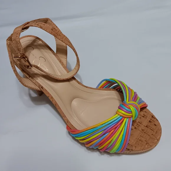 JESSICA SIMPSON Darleena Multicolor  Women's Platform  Sandals - 8W - Picture 4 of 7